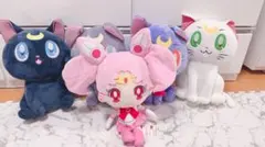 エターナルセーラームーン ☾ピンバッジ4個セット(月野うさぎ、ルナ 