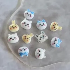 【 新品 】大人気❣️ ちいかわ ハチワレ うさぎ モモンガ ネイルパーツ