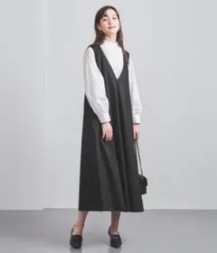 【定価2万】ユナイテッドアローズ　ロングワンピース　黒