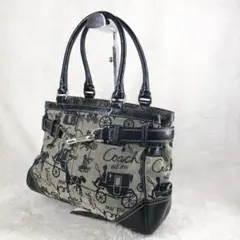 コーチ COACH シグネチャーキャンバス ハンドバッグ ✧