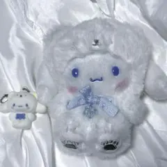 ふわふわスノー　しろくま　シナモロール マスコットセット