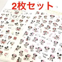 ネイルシール♪ミッキー&ミニー　2枚セット⭐︎