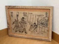 真作】江戸時代 木版画 鳥羽絵 大黒様 恵比寿様 布袋様 - メルカリ