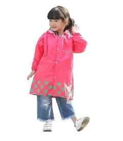 送料込 キッズ レインコート おしゃれ アニマル柄 収納 ポーチ 付き