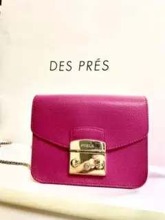 新品　ピンク FURLA メトロポリス チェーンショルダー