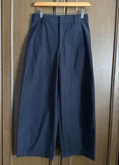 UNIQLO ジャージーバレルレッグパンツ　S ネイビー ユニクロ