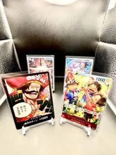ワンピースカード 激安 ルフィ サボ エース プロモ 特典 - メルカリ