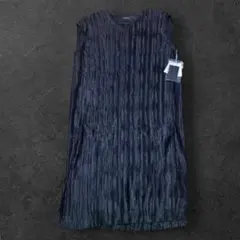 BARNEYS NEWYORK ノースリーブプリーツワンピース 38のサムネイル