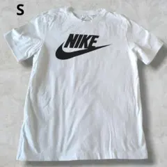 NIKE ナイキ ロゴTシャツ 白 Sサイズ 半袖 ビッグロゴ ホワイト