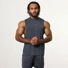 VANQUISH ノースリーブタンクトップ グレー