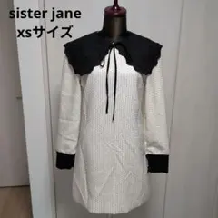 sister jane シスタージェーン　ビーズ刺繍付きレース襟ワンピース