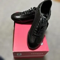 minion様専用です。PATRICK ブラックレザー スニーカー