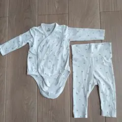 H&M オーガニックコットンボディースーツ・パンツセット 6-12ヶ月