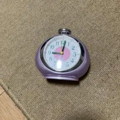 丸型 アラーム付き 置時計 クォーツ式