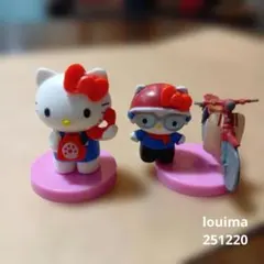 ハローキティ　コラボレーションチョコエッグ　 ダイヤル電話＆ホンダ　食玩