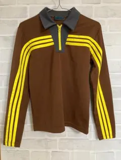 QUASH ヴィンテージ レトロ ジャージ ポロシャツ ブ 3本ライン