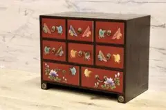 李朝家具 薬箪笥 小物箪笥 薬箱 収納 チェスト 小物入れ 漢字 レトロ家具 Amazon.co.jp: 李朝家具 薬箪笥 木製 小物箪笥 薬箱 収納