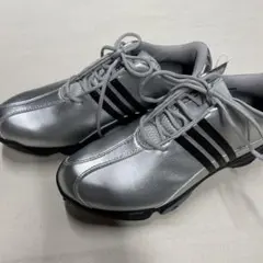 未使用adidas W TraxionLITE AT ゴルフシューズ シルバー