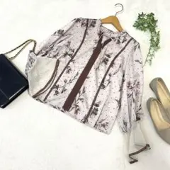 花柄ブラウス 長袖