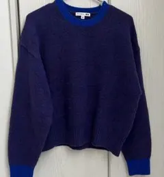 UNIQLO JWANDERSON M クルーネックニットセーター 紫・青
