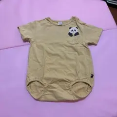 futafutaパンダ ポケット ロンパース カバーオール