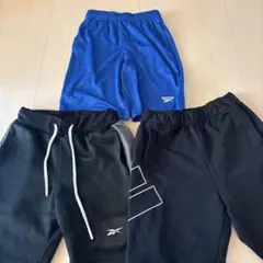 Reebok adidas ハーフパンツ 140サイズ 3点セット