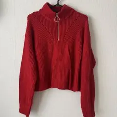 セーター 赤