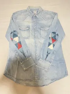 visvim ALBACORE SHIRT パッチワーク デニムシャツ サイズ4