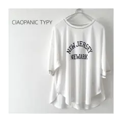 CIAOPANIC TYPYシアーロゴTシャツ 半袖 トレンド 透け感 人気