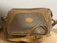 GUCCI オールドグッチ PVC×レザー ショルダーバッグ