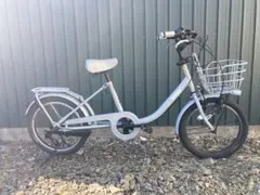 ☆引取限定☆ bikke j 子供用自転車 ホワイト フロントバスケット付き