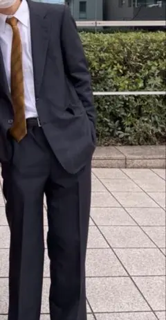 （成人式）Burberry ジャケット 紺ストライプ スーツ セットアップ