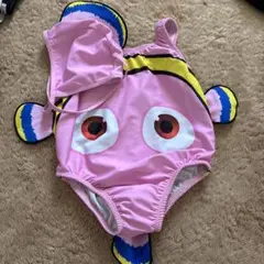 ピンクニモ デザイン水着 100cm 帽子付き