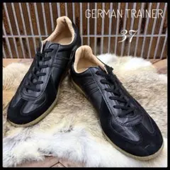 GERMAN TRAINER レザー　スニーカー　ブラック　37のサムネイル