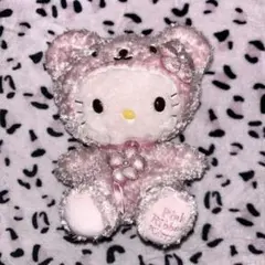 激レア】2007年製 ハローキティぬいぐるみ ピンククマキティ 平成 