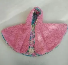 美品【fafa フェフェ】フード付きふわふわポンチョ ケープ マント ベビー