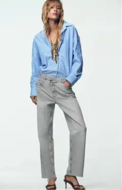 ザラ　jeans z.09 ストレートアンクル　ハイウエスト