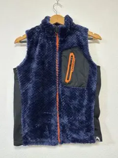 【美品】ワークマン ダイヤフリース裏アルミベスト ネイビー 150