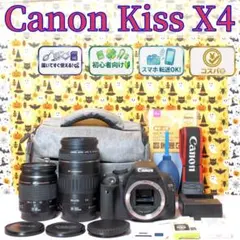キャノン Kiss X4★返品保証あり★一眼レフカメラ★Wレンズ★初心者向け