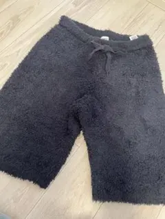 新品 ジェラートピケ オム ハーフパンツ ネイビー もこもこ ルームウェア L