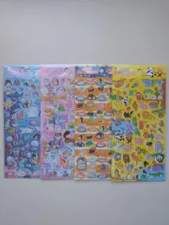 ラメあめちゃんシール　4枚セット