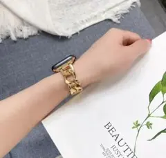 44mm シンプル アップルウォッチ　ベルト チェーンベルト