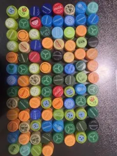 ペットボトルキャップ カラフル 100個