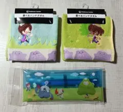 ぽこ あ ポケモン ケース付きマーカー3本セット ハンドタオル セット売り
