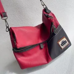 Heaven'sBAG 合皮メッセンジャーバッグ ショルダー バイカラー y2kのサムネイル