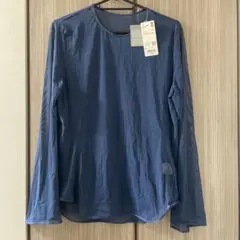 【新品タグ付き】ユニクロ マメクロゴウチ シアークルーネックT ブルー　L