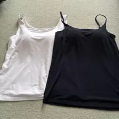 ホワイト＆ブラックブラトップ2枚セット