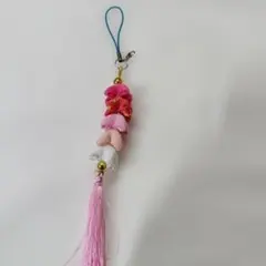 ちりめん細工 くくり花 ストラップ
