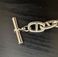 超お洒落アンカーチェーンブレスレットシルバー925継ぎ目あり某人気ブランドタイプ