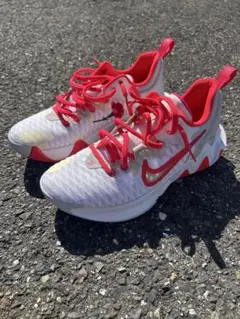 Nike バスケットボールシューズ ホワイト/レッド Nike バスケットボールシューズ ホワイト/レッド - メルカリ